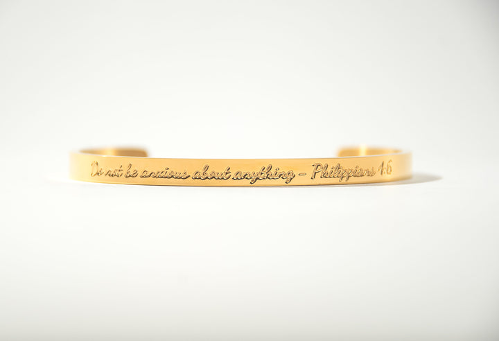 “Phil 4:6-7” Cuff Bracelet