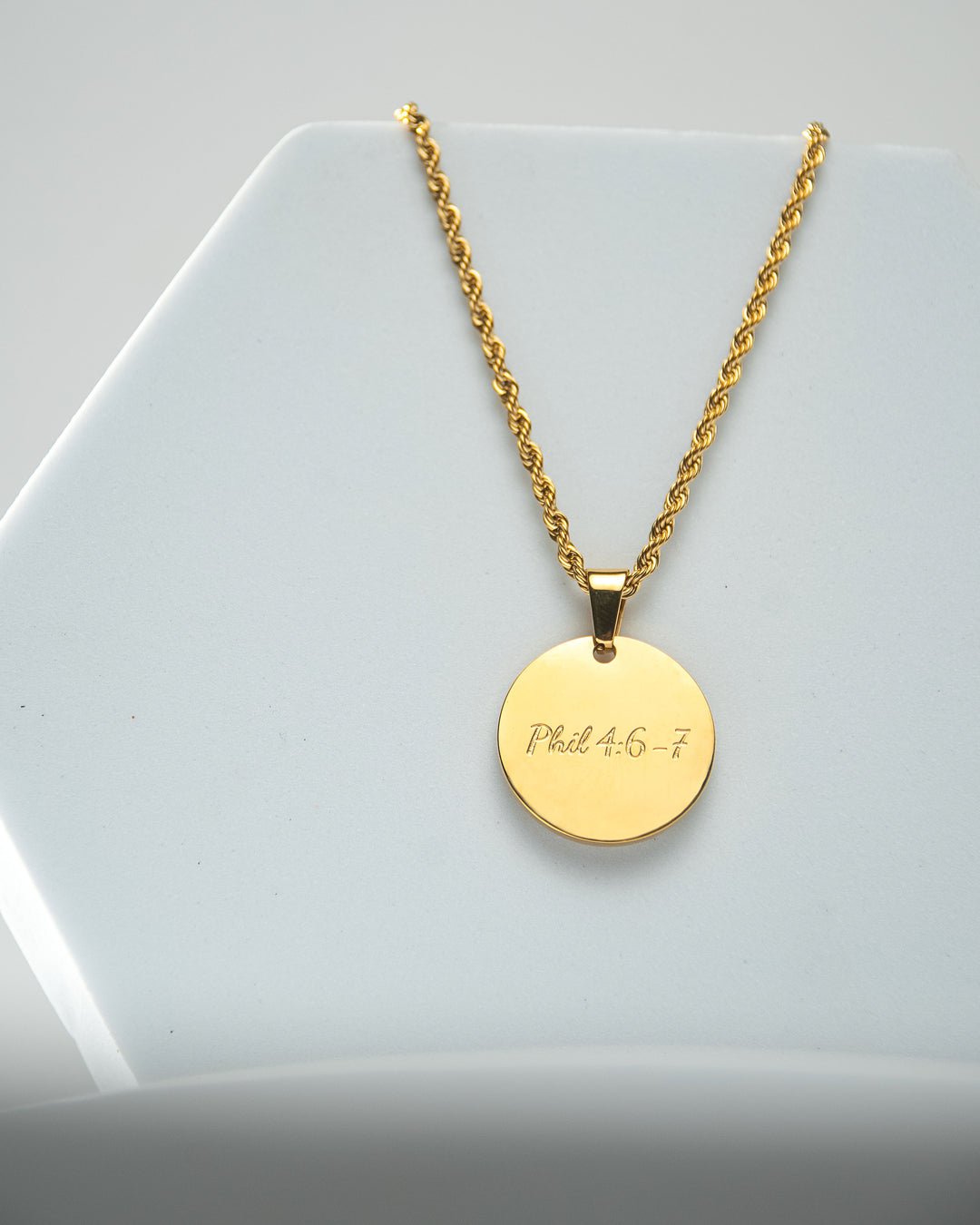 “Phil 4:6-7” Necklace