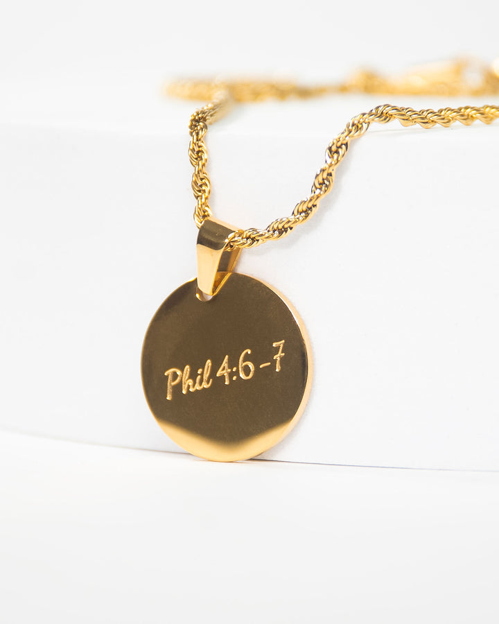 “Phil 4:6-7” Necklace