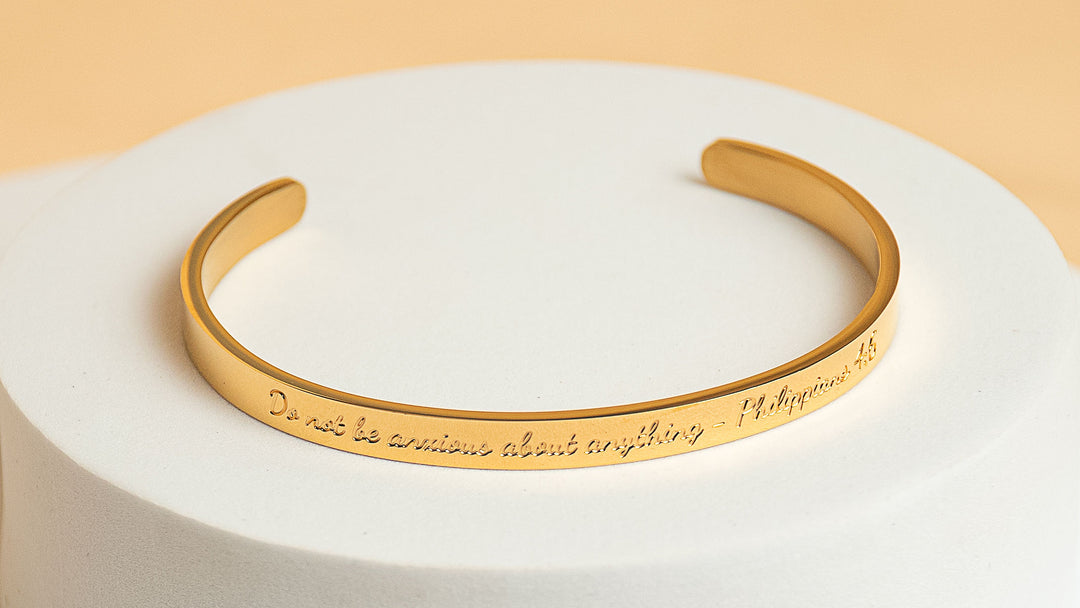 “Phil 4:6-7” Cuff Bracelet