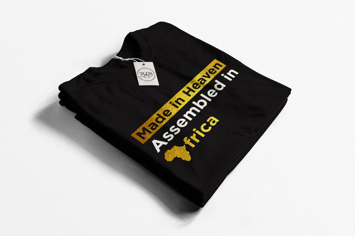 "Made in Heaven|Assembled in Africa" T-shirt