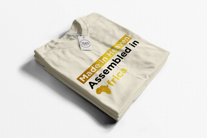 "Made in Heaven|Assembled in Africa" T-shirt